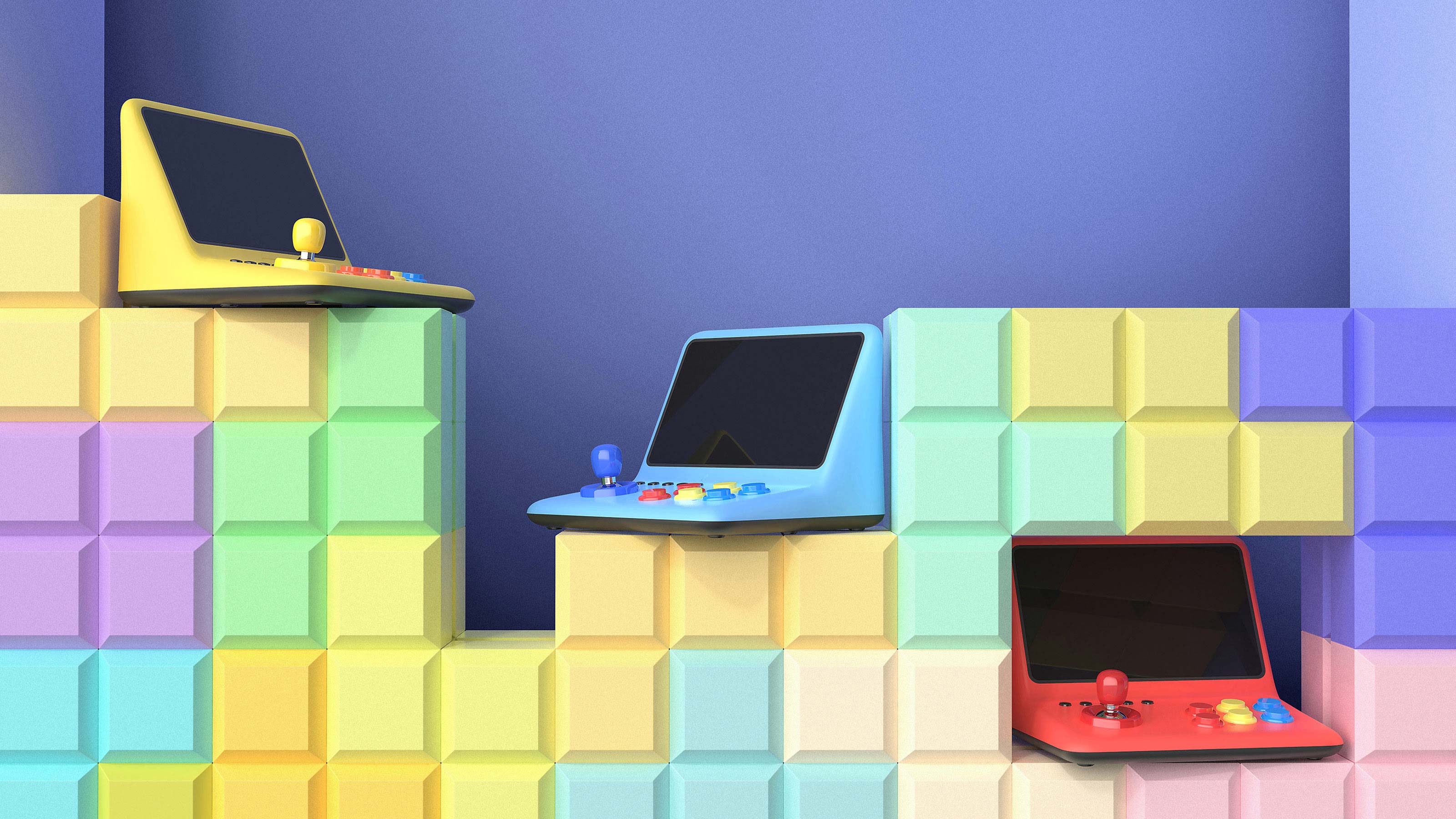 台式遥杆游戏街机设计_深圳工业设计公司_产品设计_外观结构设计_艾佳